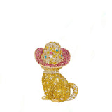 Glamorous Cat Gold Clutch Bag