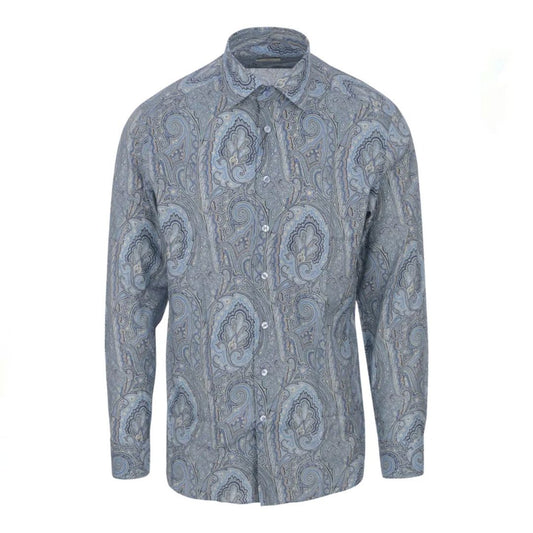 Roma Print Blue Shirt