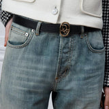 Reversible Oblique Black Belt