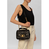 Gancini Quilted-Effect Shoulder Bag