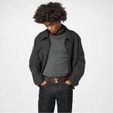 Gold Pyramid Monogram Brown Belt