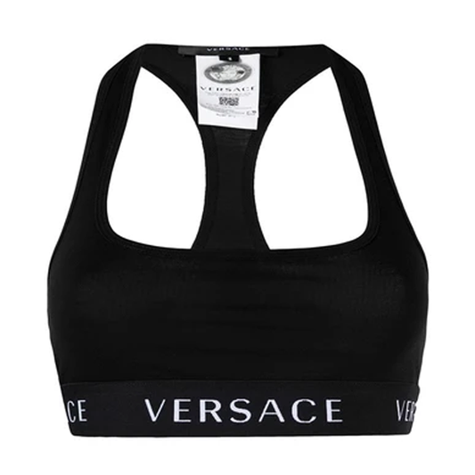Logo Print Sports Bra