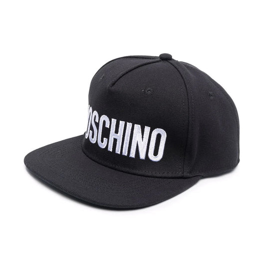 Logo Embroidered Flat Black Cap
