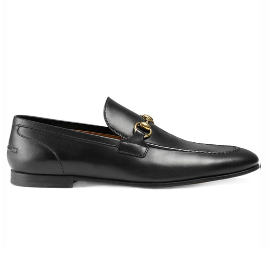 Jordaan Horsebit Leather Black Loafers