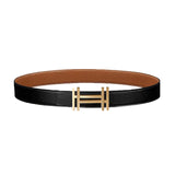 Carre Double H Black & Orange Reversible 32mm Belt