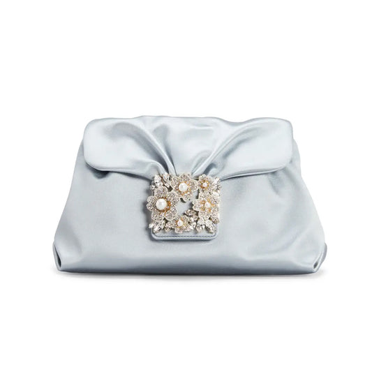 Bouquet Drape Blue Shoulder Bag