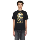 Yellow Camo Ape Black T-Shirt
