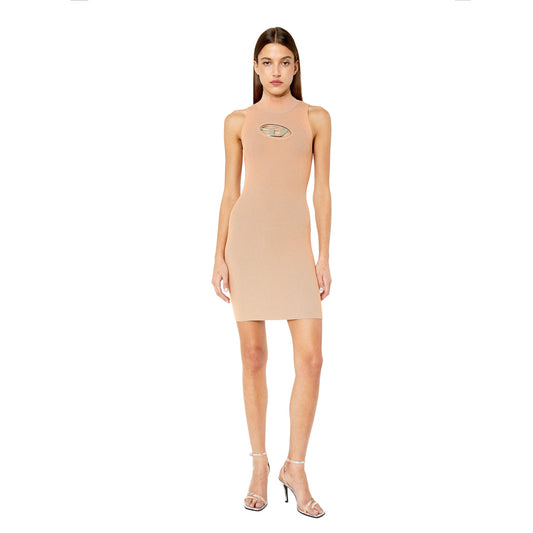 M-Onerva Logo-Plaque Biege Dress