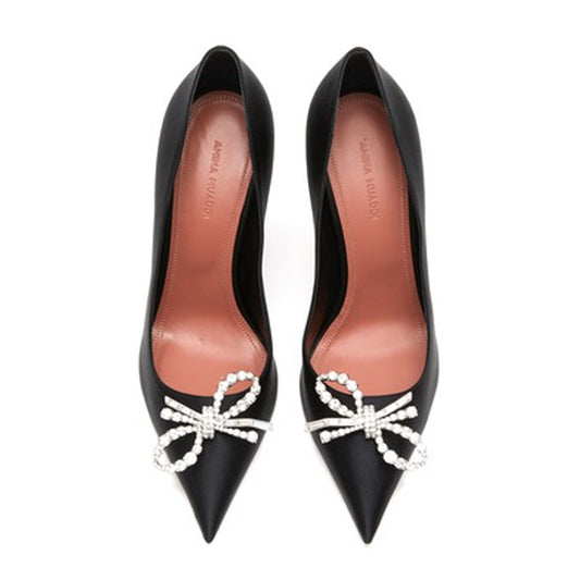 Rosie Crystal-Embellished Satin Pumps