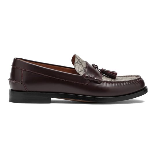 Tassel Detail GG Brown Loafers