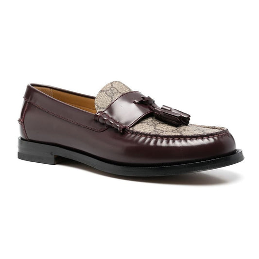 Tassel Detail GG Brown Loafers