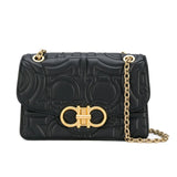 Gancini Quilted-Effect Shoulder Bag