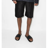 VLTN Embossed Black Slides