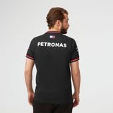 Logo Print Black Polo-Shirt