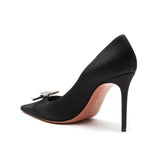 Rosie Crystal-Embellished Satin Pumps