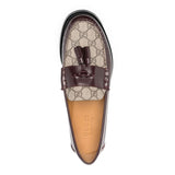 Tassel Detail GG Brown Loafers