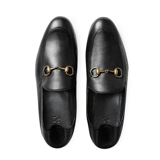 Horsebit Leather Black Loafers