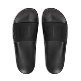 VLTN Embossed Black Slides