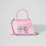 Hotfix Full Diamante Pink Mini Bag