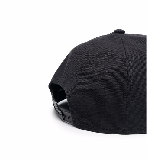 Logo Embroidered Flat Black Cap