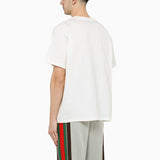 Gradient Logo Print White T-Shirt