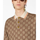 Interlocking GG Light Brown Polo-Shirt