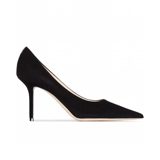 Love 85 Black Suede Pumps