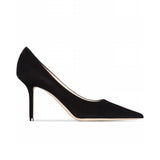 Love 85 Black Suede Pumps