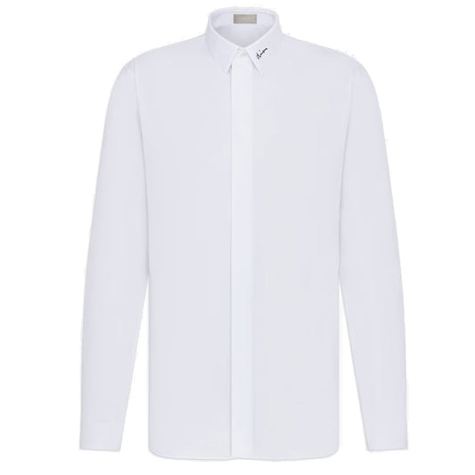 Collar Signature White Shirt