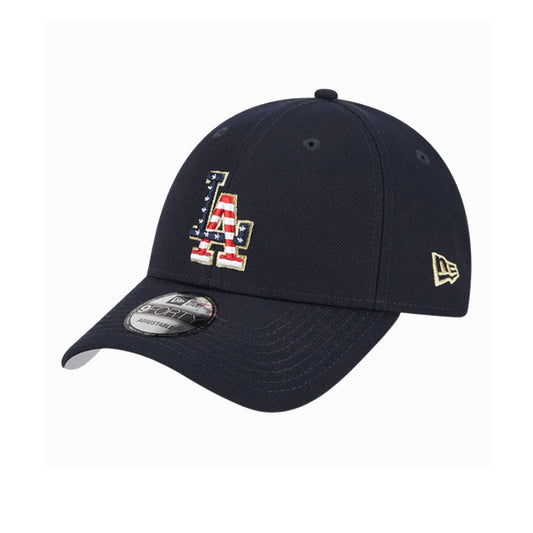 LA USA Embroidered Navy Cap