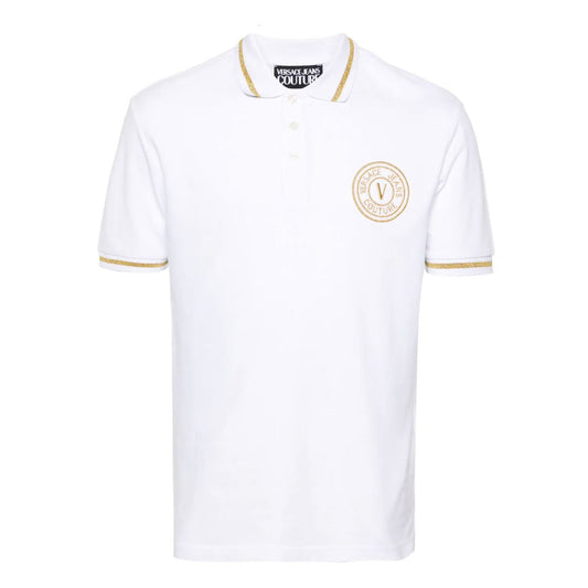 SS24 V-Emblem White Polo-Shirt