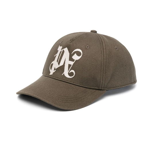 Logo Embroidered Brown Cap