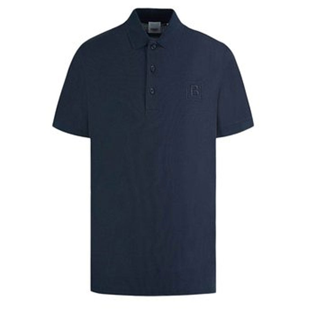 Square Logo Embroidered Navy Polo-Shirt – Branded Cambo Supply