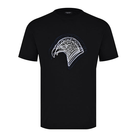 Eagle Embroidered Black T-Shirt