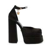 Medusa Aevitas Black Platform Pumps