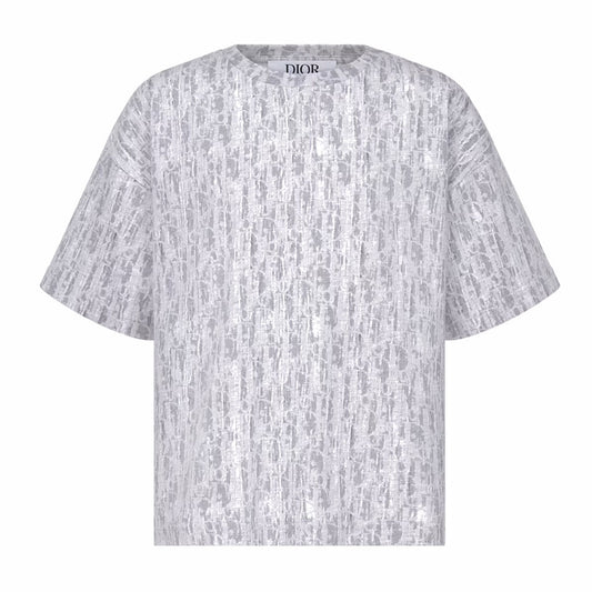Oblique Camouflage Effect Grey T-Shirt
