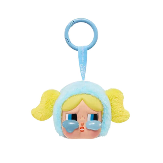 Power Puff Girls x Cry Baby Vinyl Face Plush Bubbles Keychain