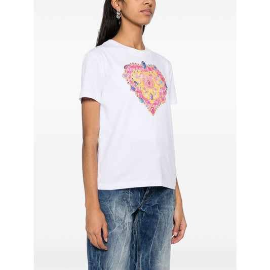 SS24 Heart Print White T-Shirt