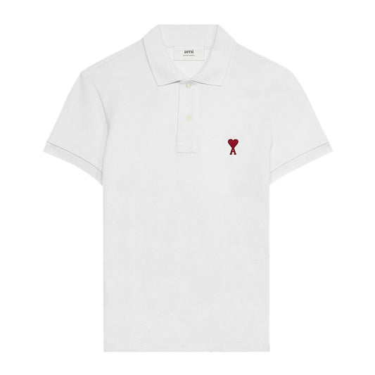 Logo Embroidered White Polo-Shirt