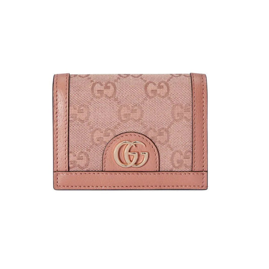 Ophidia GG Pink Foldable Wallet