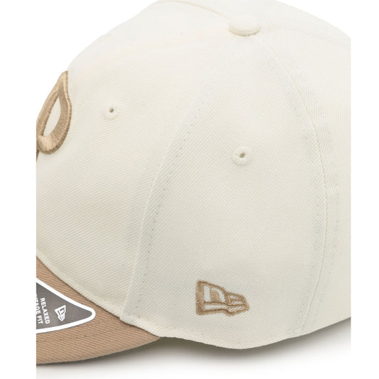 x New Era Logo Embroidered Cream Cap