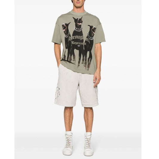 Thoroughbred Print Khaki T-Shirt