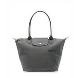 Le Pliage Graphite Green Medium Shoulder Bag