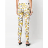 SS23 White Baroque Print Jeans