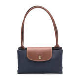 Le Pliage Marine Medium Shoulder Bag