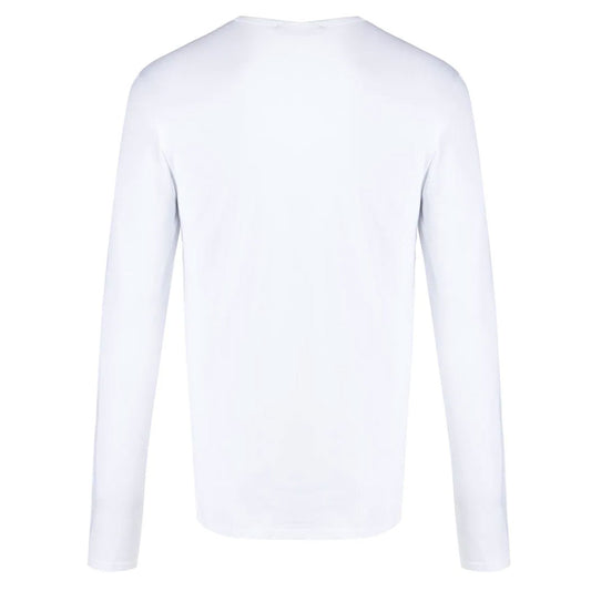Medusa Print White Long-Sleeve T-Shirt