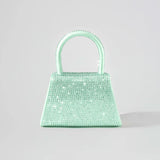 Rhinestone Green Micro Bag