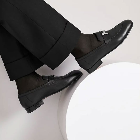 Paris Fitted Black Loafers