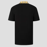 Baroque Collar Black Polo-Shirt