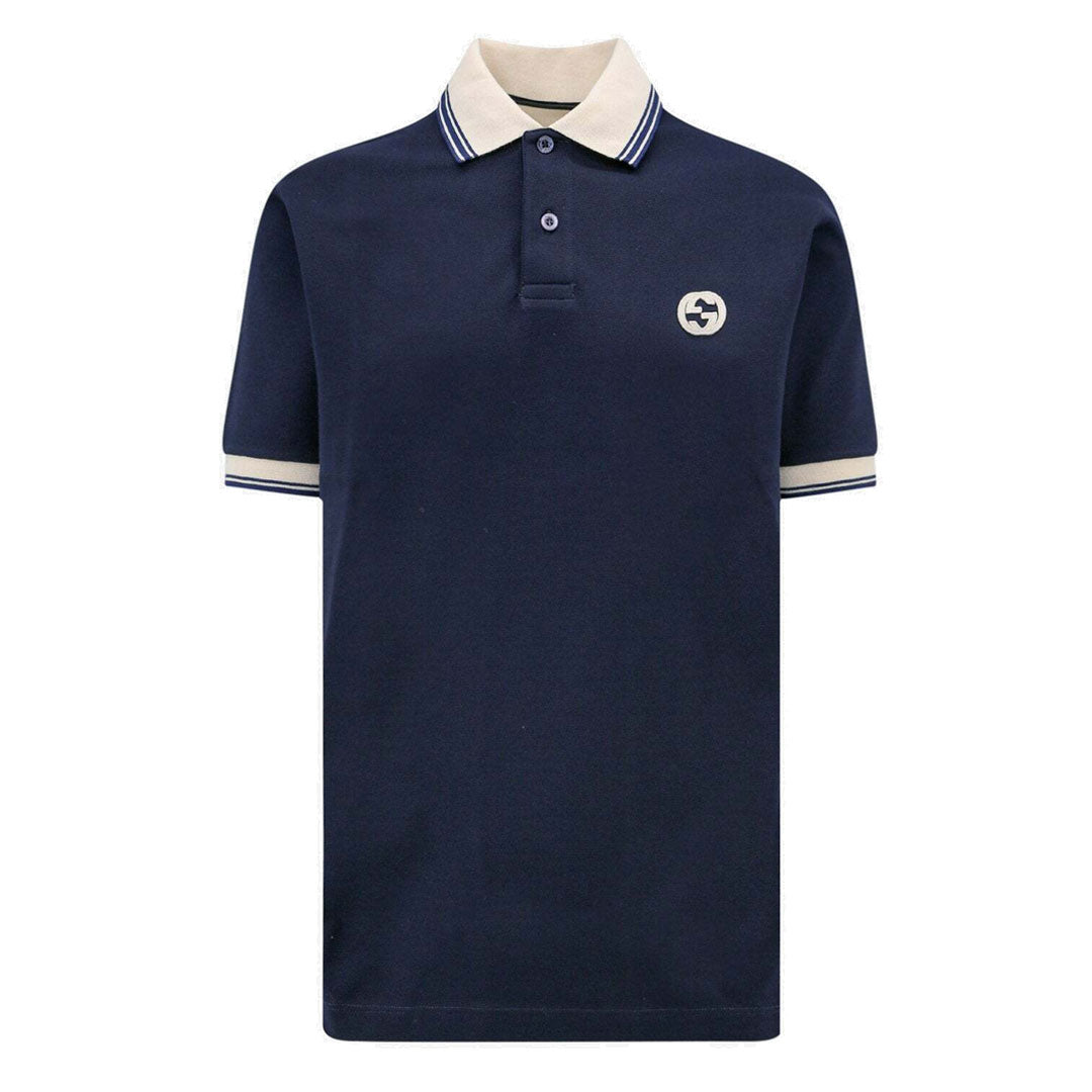 Interlocking Logo Dark Blue Polo-Shirt – Branded Cambo Supply